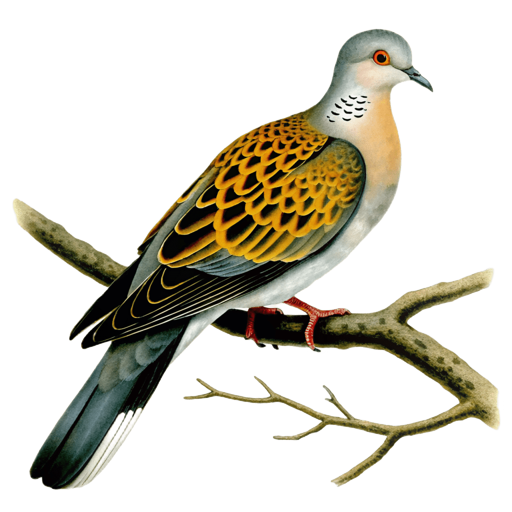 Illustration of a turtle dove